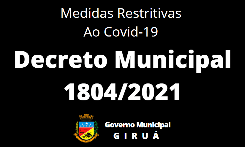 Decreto Municipal 1.804/2021